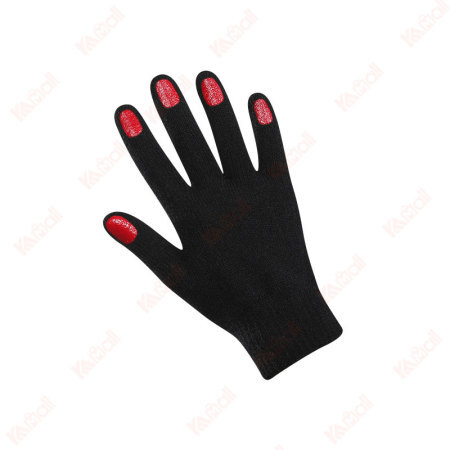 black monochrome pattern women gloves